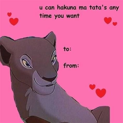 Dirty Disney Valentines Lion King You Can Hakuna Ma Tatas Any Time