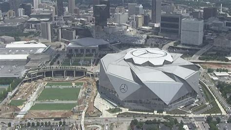 The architectural marvel is complete. Free COVID-19 testing at Mercedes Benz Stadium in Atlanta | 11alive.com