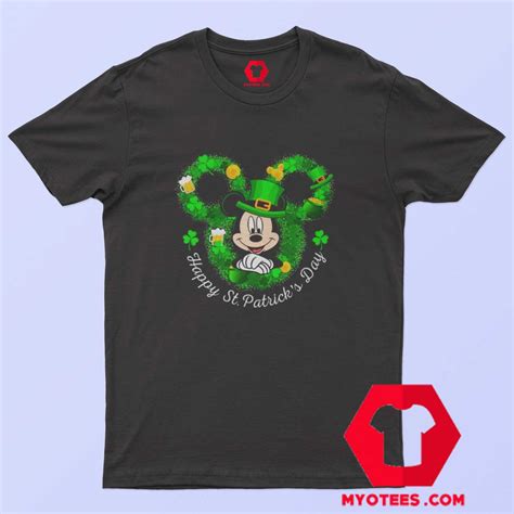 Mickey Mouse Happy St Patrick’s Day T Shirt Cheap