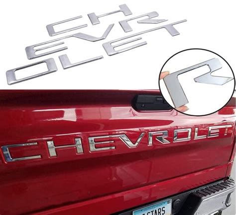 Chevrolet Tailgate Insert Letters Nameplate Emblems Badges Black 19 20