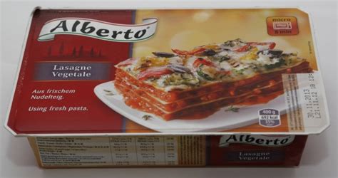 Alberto Lasagne Vegetale ads vs reality com Werbung gegen Realität