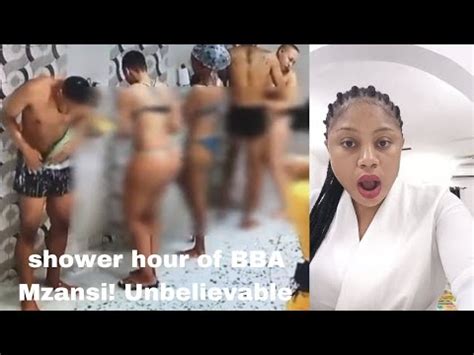 Shower Hour Moment On Bba Mzansi Youtube