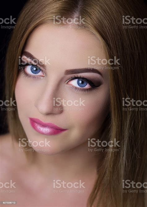 Blueeyed Girl Portrait Of A Girl Blue Eyes Stock Photo Download Image