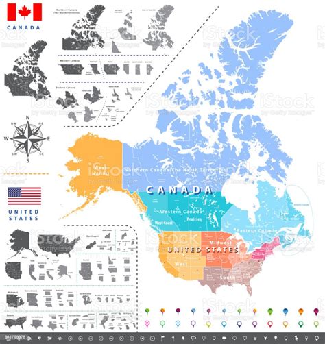 ilustración de mapa estados unidos censo bureau las regiones y las divisiones mapa de las