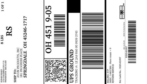 Ups Shipping Labels Printable Shipping Label Template Usps