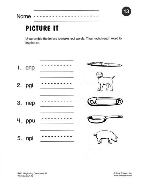 Phonics Worksheets For Beginners