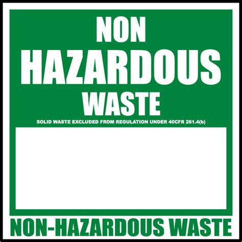 Non Regulated Waste Label Label Design Ideas
