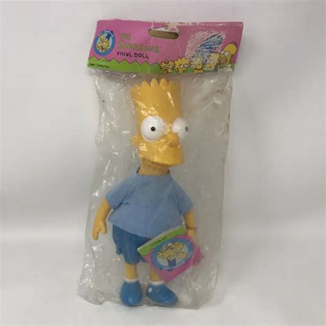 Vintage 1990s The Simpsons Bart Simpson Vinyl Doll In Package Mip New 14 95 Picclick
