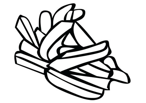 French Fries Coloring Pages At Getcolorings Free Printable