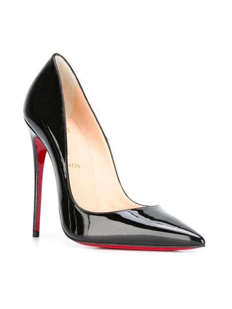 Christian Louboutin Leather Stiletto Heel Pointed Toe Classic Pump In
