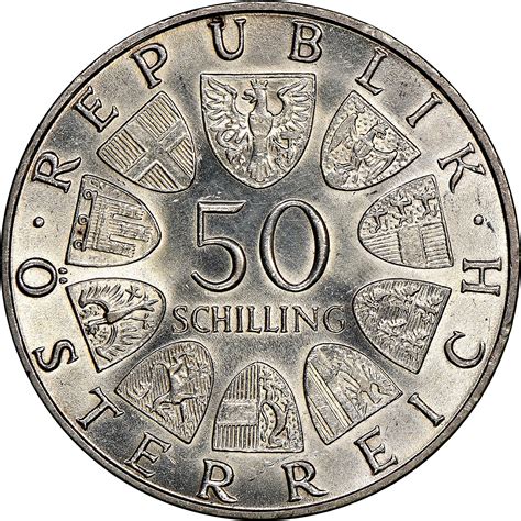 Austria 50 Schilling Km 2906 Prices And Values Ngc