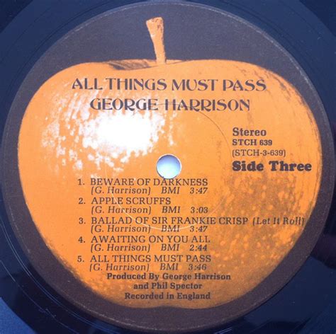 Vinyl George Harrison All Things Must Pass 1970