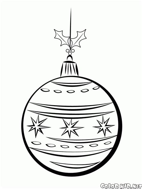 Coloriage - Un ensemble de boules de Noël