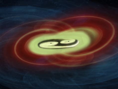 Esa Two Merging Supermassive Black Holes