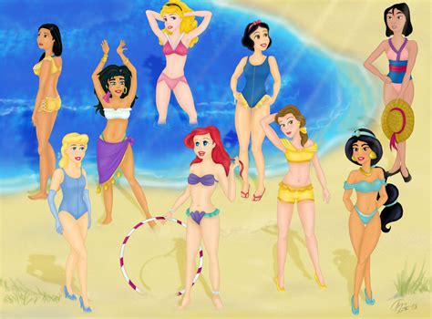 Disney Princesses Swimsuits And Bikinis By Tesslar By Steamanddieselman