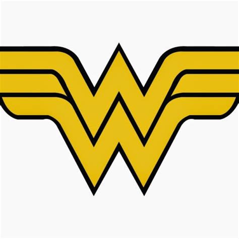 Woman blonde hair hold cardboard tiara or crown and red lips symbol of love sky background. Wonder Woman Logo Clipart at GetDrawings | Free download