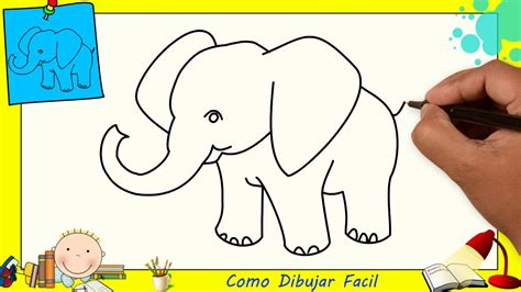Como Dibujar Un Elefante Facil Paso A Paso Para Niños Y Principiantes 2
