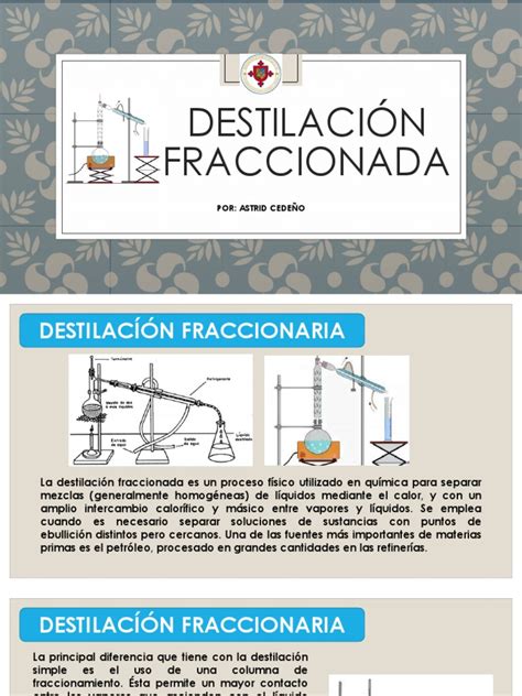 Destilacion Fraccionada Destilación Operaciones Unitarias