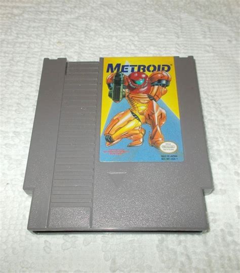 Metroid Yellow Label Nintendo Nes Video Game Cartridge Metroid