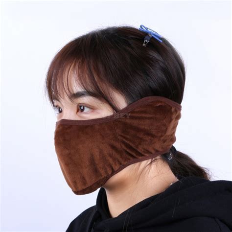 Winter Warm Windproof Breathable Face Mask Ears Earmuffs Comfortable Ear Protection Mask For