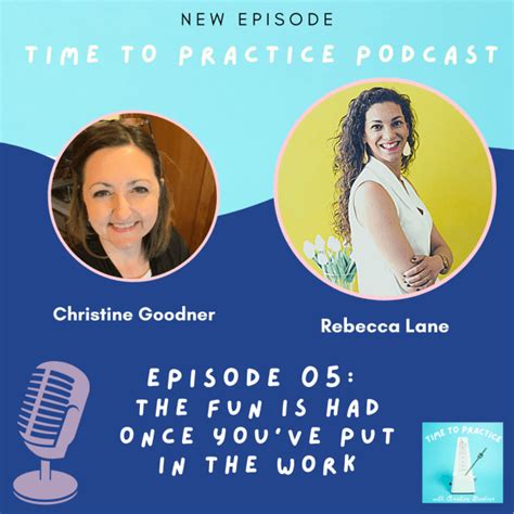 The Fun Is Had Once Youve Put In The Work An Interview With Rebecca Lane Christine Goodner