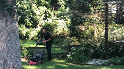 Firefighters Finish Mowing Lawn For Man Who Fell Features