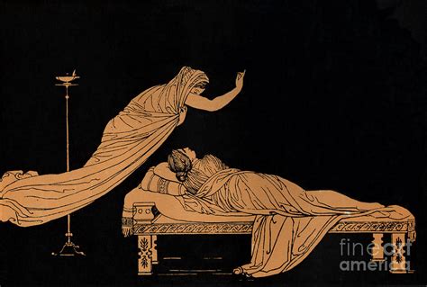 The Dream Of Penelope Scene From The Odyssey By Homer Drawing By