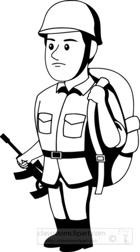 Download High Quality soldier clipart outline Transparent PNG Images