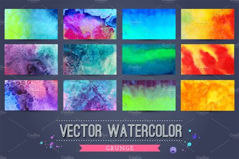 40 Colorful Grunge Textures ~ Textures ~ Creative Market