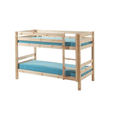 pino lit superposé enfant contemporain en bois pin massif nature l 105 x l 209 cm achat