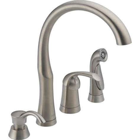 Temperature and volume are controlled by. 4 Hole Kitchen Faucet Sets