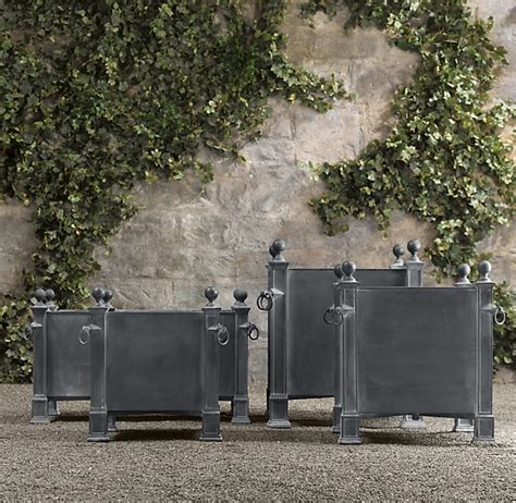 I've been making some planters in the workshop this week, and these are a modern take on the traditional versailles planter. Versailles Weathered Zinc Planters | Zinc planters, French ...