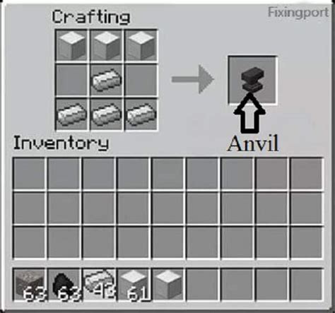 How To Craft An Anvil In Minecraft