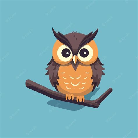 Premium Vector Cute Owl Cartoon Vector Illustration