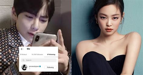 BTS S V Accidentally Follows BLACKPINK S Jennie On Instagram And Chaos Ensued Koreaboo
