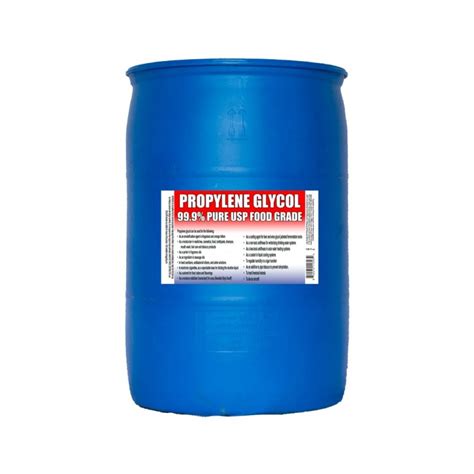 Propylene glycol usp what are the different types of propylene glycol? Kosher Propylene Glycol >=99.9% - Food Grade USP - 55 ...