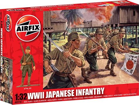 Airfix 132 Wwii Japanese Infantry Classic Model Kit Uk