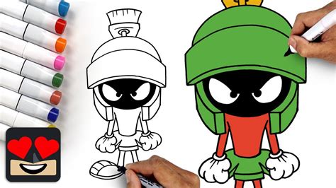 How To Draw Marvin The Martian Youtube