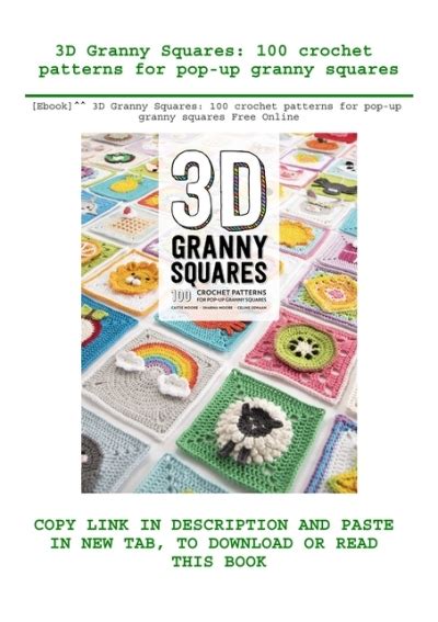 [ebook] 3d granny squares 100 crochet patterns for pop up granny squares free online
