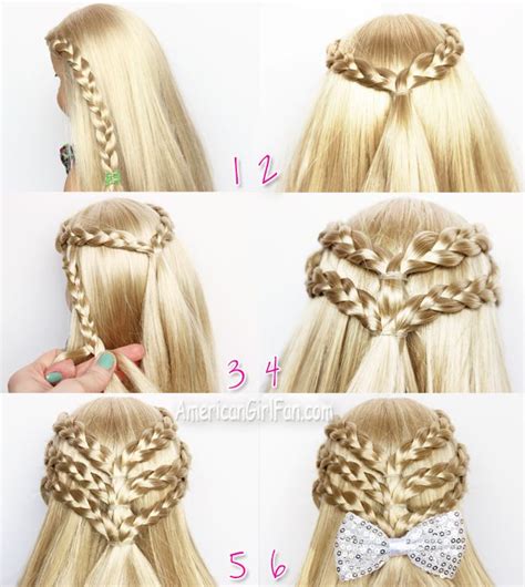 Doll Hairstyle Triple Braided Half Up Hairstyle American Girl Doll