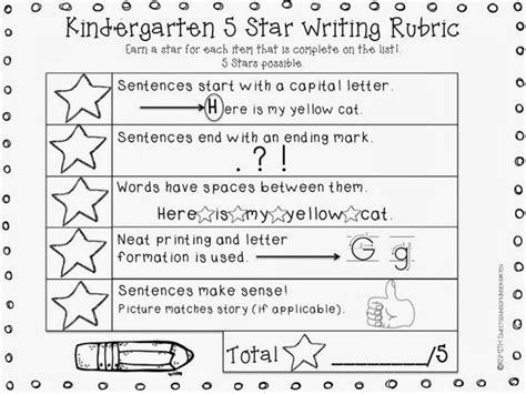 11 Fantastic Writing Rubrics For Kindergarten Kindergarten Writing