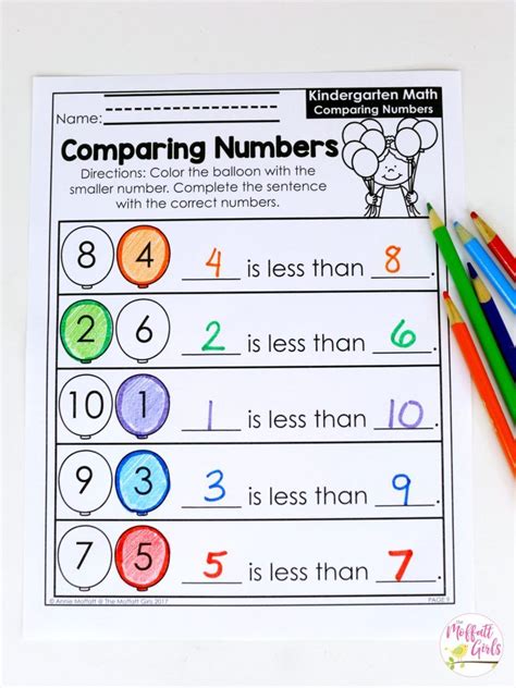 Common Core Comparing Numbers Worksheets