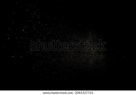 Gold Glitter Texture Isolated On Black Stock Vector Royalty Free