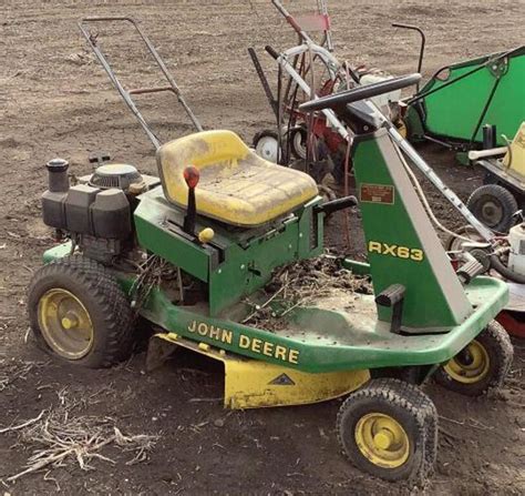 John Deere Rx63 Riding Lawn Mower Live And Online Auctions On