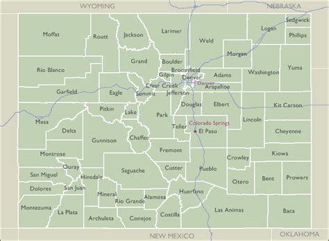 Colorado County Zip Code Wall Maps MapSales