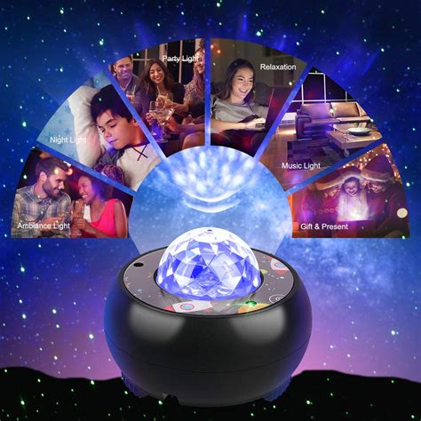 Galaxy Star Projector Night Light Projector with Music Speaker & Remote