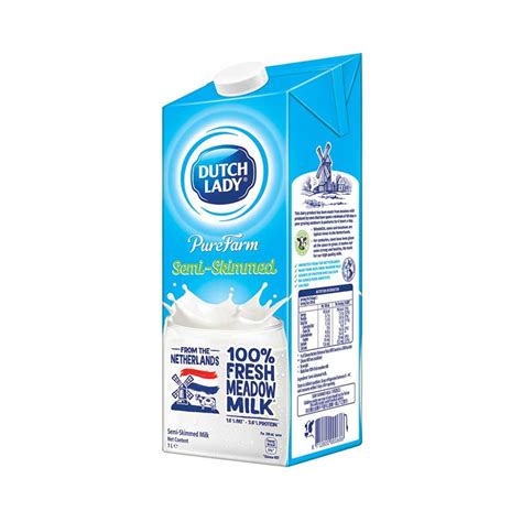 Dutch Lady Purefarm Semi Skimmed Milk Pns Eshop