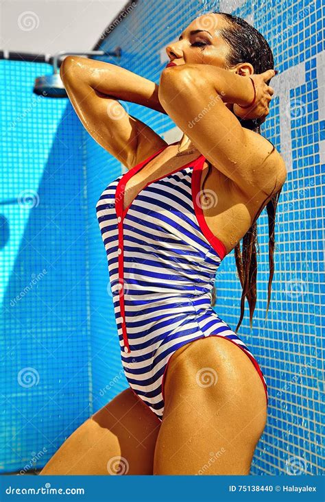 Hot Model In Swimwear Stock Photo Image Of Girl Healthy