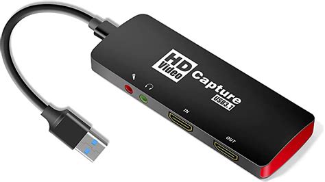 Treaslin Capture Card 4k Usb3 1 Video Hdmi Game Capture Card With Zero Latency Hdmi
