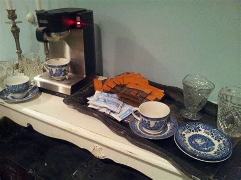 The smell can settle on your bed linens or stick to the carpet under the clothes. Coffee station in master bedroom...love the smell of ...